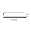Світлодіодний світильник Ardero AL806 ARD 45W LED 3825Lm 5000К IP40 накладний квадратний 300x300x40мм зоряне небо, фото 4