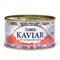 Червона iкра форелі Lemberg Lachsforellenrogen кошерна (120 грамів) (EXP 11.11.2025)