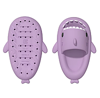 Капці, шльопанці Акули. Сланці, крокси 36-41р Фіолетовий