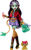 Лялька Монстер Хай Джинафаєр Лонг з вихованцем Monster High Jinafire Long with Pet Dog Cloudy Mattel HYV58