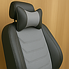 Чохли на сидіння Ніссан Патфайндер 3 (Nissan Pathfinder 3) Еліт алькантара сірі, фото 3