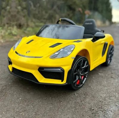Дитячий електромобіль Porsche Спорткар для дітей до 30 кг Машинка на акумуляторі MP3 USB Суперкар на пульті