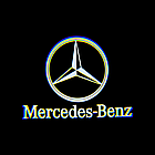 Світлодіодне VIP штатне підсвічування на дверях автомобіля з логотипом Mercedes C class, W203, CLK, SLK, SLR, W208, фото 3