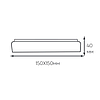 Світлодіодний світильник Ardero AL806 ARD 18W LED 1530Lm 5000К IP40 накладний квадратний 150x150x40мм зоряне небо, фото 5