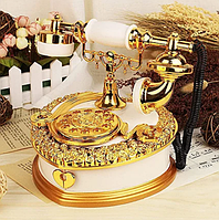 Музична скринька для прикрас у формі вінтажного телефону 17.5 х 16.5 х 18.5 см