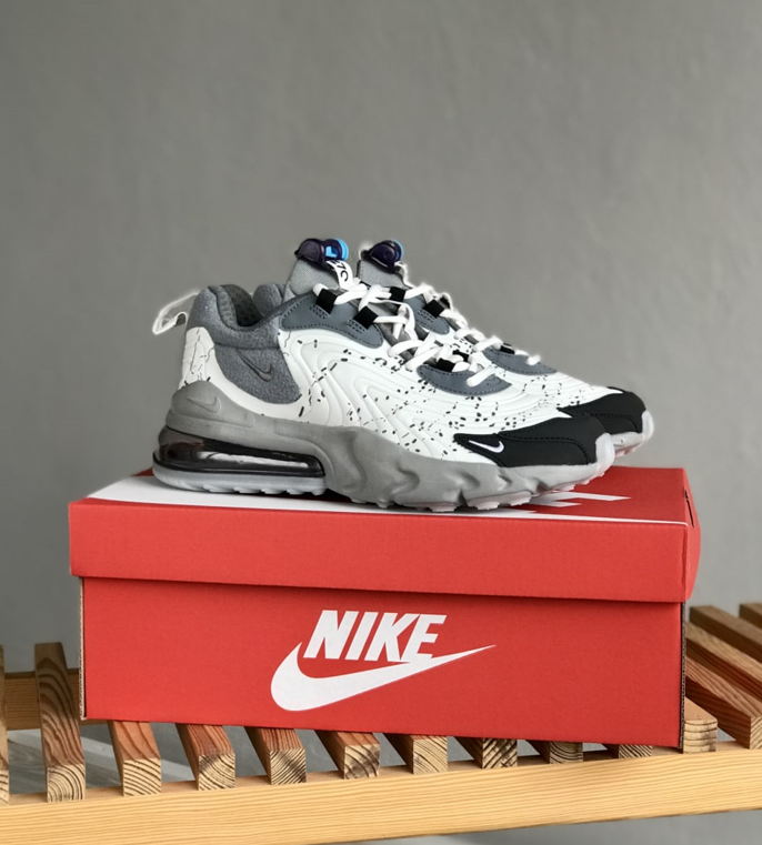Чоловічі кросівки Nike Air Max 270 React Travis Scott gray Взуття Найк Аір Макс Реакт Тревіс Скотт сірі
