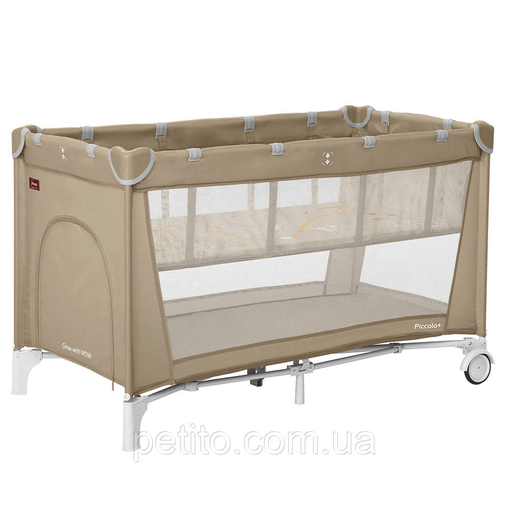 Манеж CARRELLO Piccolo+ CRL-18102 Sand Beige з другим дном /1/MOQ, фото 1