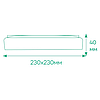 Світлодіодний світильник Ardero AL802 ARD 36W LED 3060Lm 5000К IP40 230x230x40мм накладний квадратний хром білий, фото 4