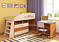 Дитяче ліжко горище з комодом Легенда 12.1