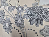 Комплект декоративних подушок Firanka Flowers 45х32см 3шт, сірі та бежеві (п_0780), фото 5