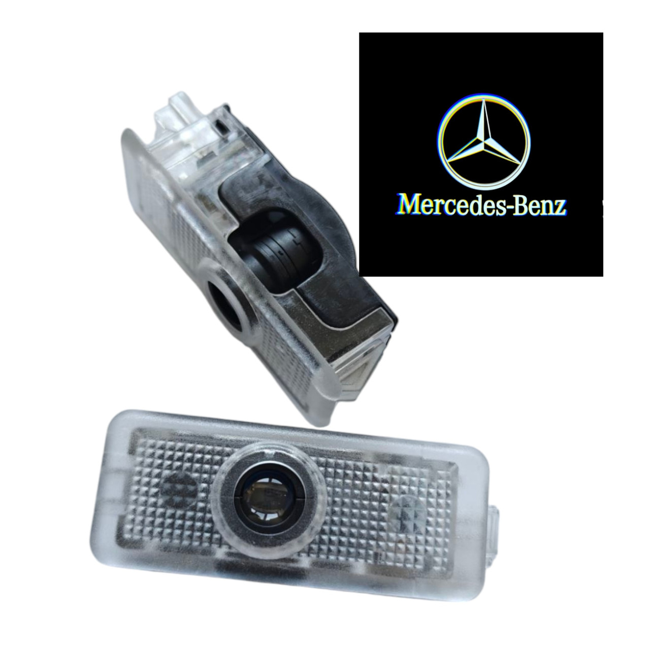 VIP штатне підсвічування на дверях автомобіля з логотипом Mercedes CLA, CLS, E class