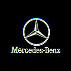 VIP штатне підсвічування на дверях автомобіля з логотипом Mercedes CLA, CLS, E class, фото 4