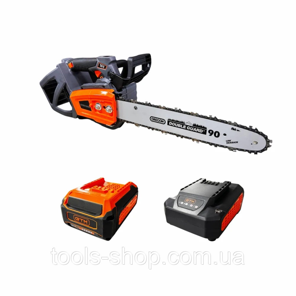 Професійна акумуляторна ланцюгова пила GTM CSTH56/1800BL KIT 56В + АКБ і ЗП (CSTH56/1800BL_KIT)