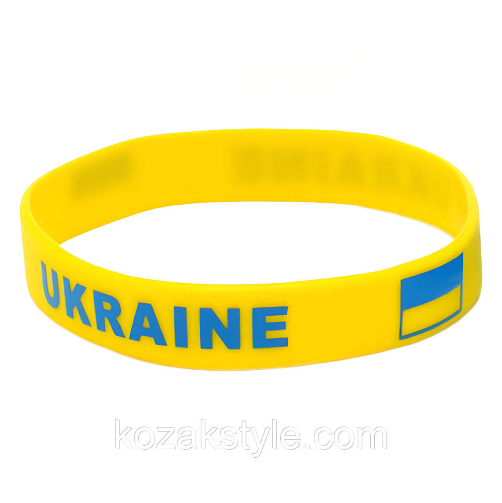 Браслет силіконовый UKRAINE прапор