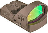 Коліматор Sig Sauer ROMEO 1 PRO 1x30mm 6 MOA колір FDE, фото 2