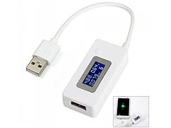 USB тестер напруги та сили струму KCX-017 з функцією підрахунку ємності