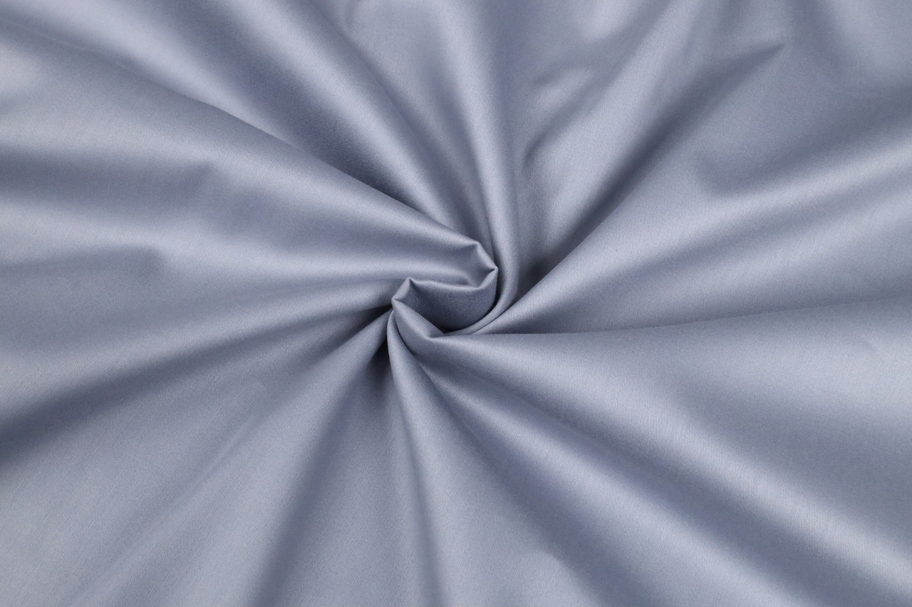 Сатин 240 см Сірий холодний 100% бавовна преміум