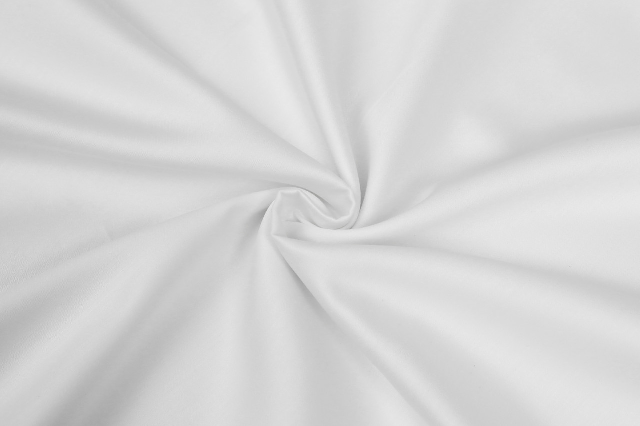 Сатин 240 см Білий 100% бавовна преміум