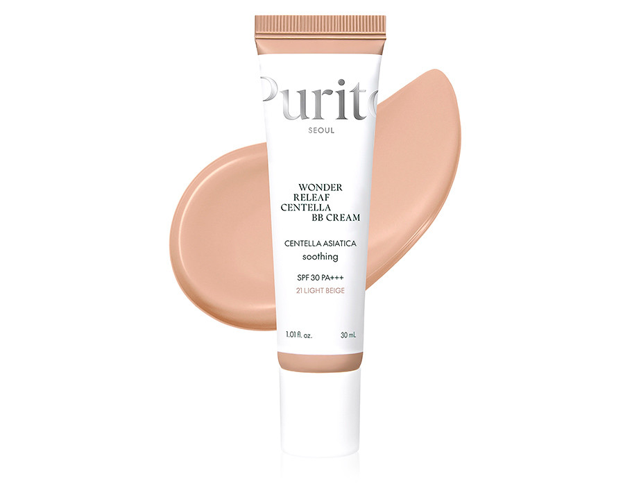 BB крем з екстрактом центели Purito Cica Clearing BB Cream регенеруючий - №21 Light Beige (30 мл), фото 1