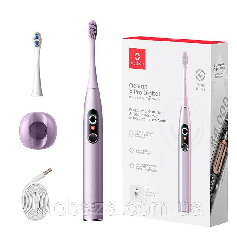 Зубна електрощітка Oclean X Pro Digital Dark Purple