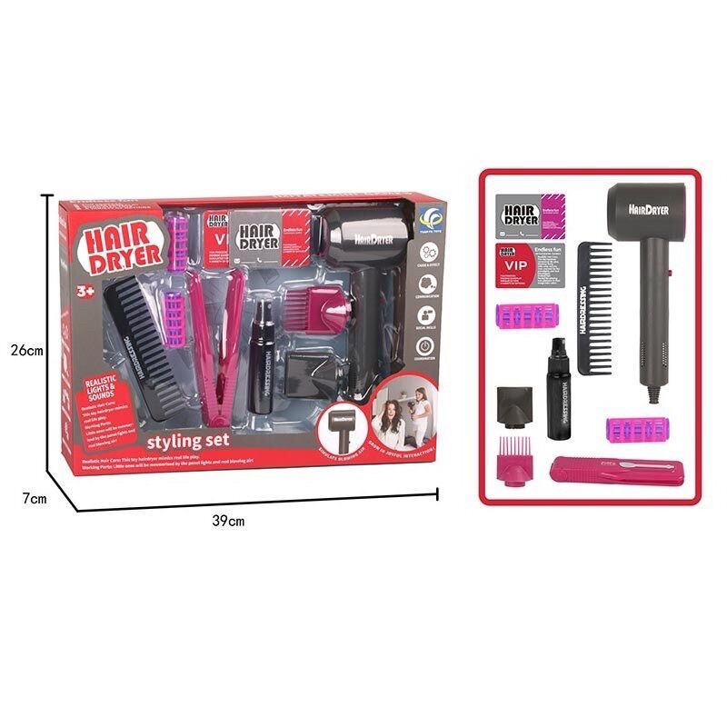 Набір перукаря YF 820 D фен на батарейках, фото 1