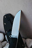 Ніж ручної роботи «Рейдер #1» з піхвами з кайдекса нескладний N690/60 HRC., фото 2
