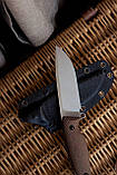 Ніж ручної роботи «Рейдер #2» з піхвами з кайдекса нескладний N690/60 HRC., фото 5