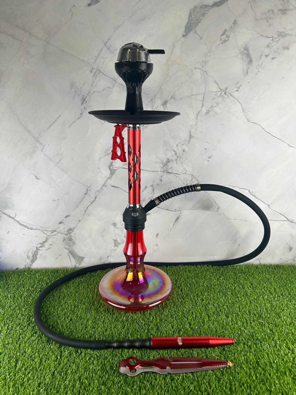 Кальян Garden 6305-2 - Red червоний, з оригінальним продувом