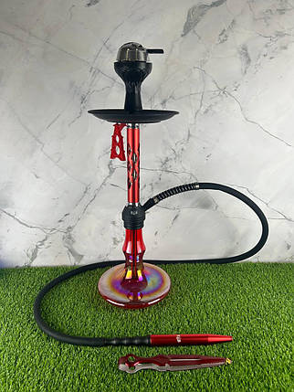 Кальян Garden 6305-2 - Red червоний, з оригінальним продувом, фото 1