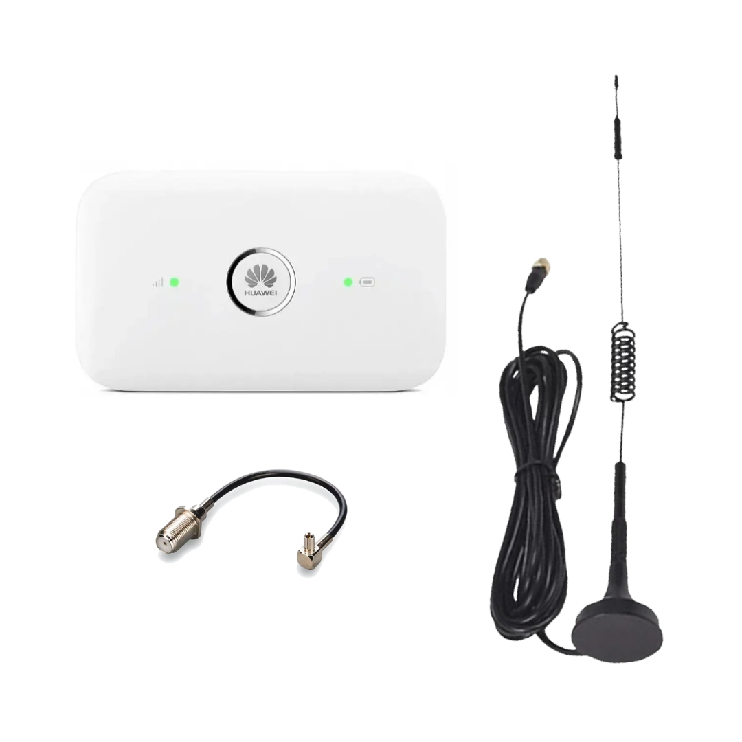 4G інтернет комплект для автомобіля роутер вай фай Huawei E5573 + авто антена 7 дб 800-2700 МГц