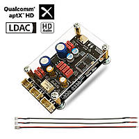 Аудио приемник Qualcomm QCC5125 + PCM5102A Bluetooth 5.1 aptX, aptX HD, aptX Adaptive, LDAC, DC8-32V