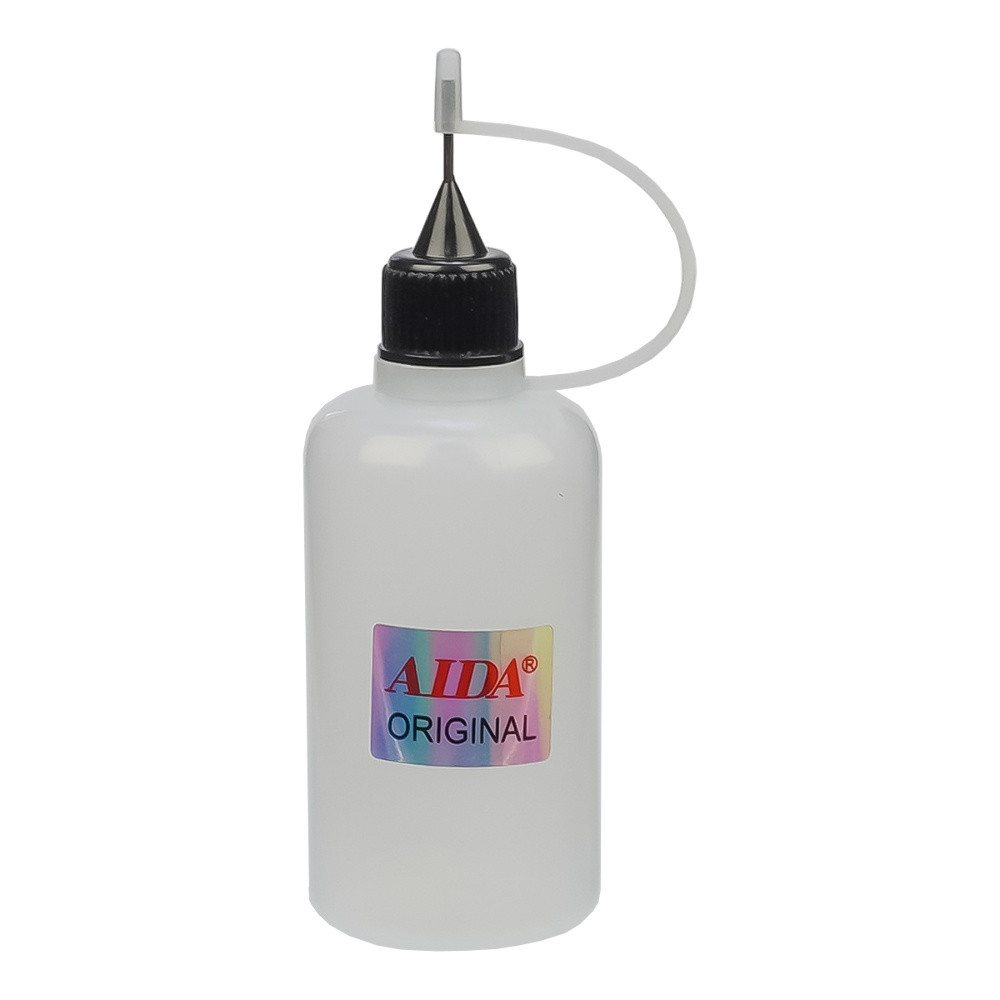 Ємність для флюсу та рідин з дозатором AIDA AD-50 (50 ml) з силіконовим ковпачком