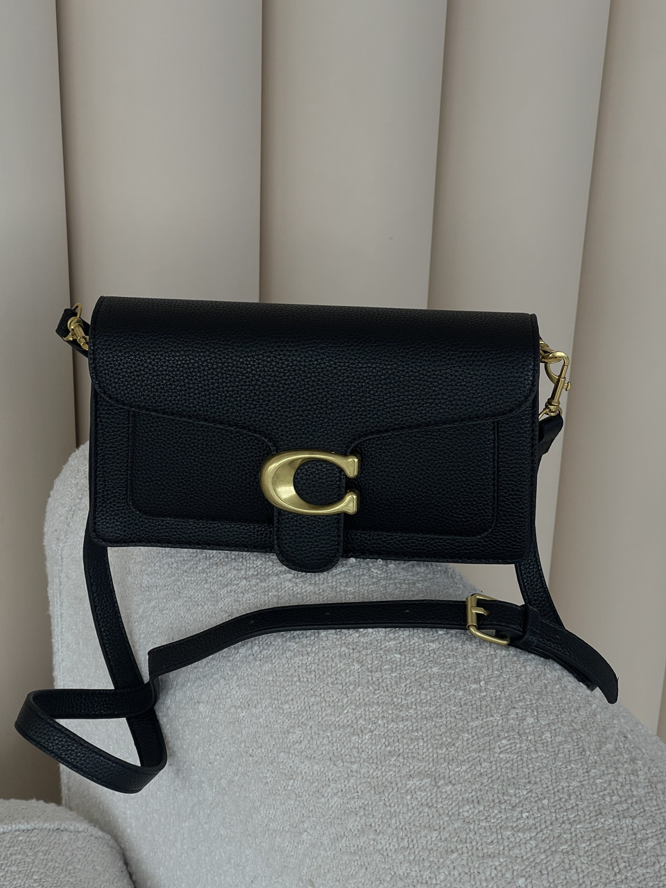Жіноча сумка клатч Coach Tabby чорний класичний Коуч через плече, фото 1