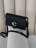 Жіноча сумка клатч Coach Tabby чорний класичний Коуч через плече, фото 2