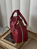 Сумка жіноча Miu Miu Arcadie Leather Bag червоний крос боді Міу Medium, фото 6