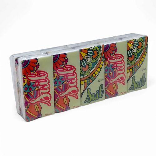 Серветки-хусточки паперові "Етно", одношарові, 10 пачок по 10 штуку [tsi263873-TSI], фото 1