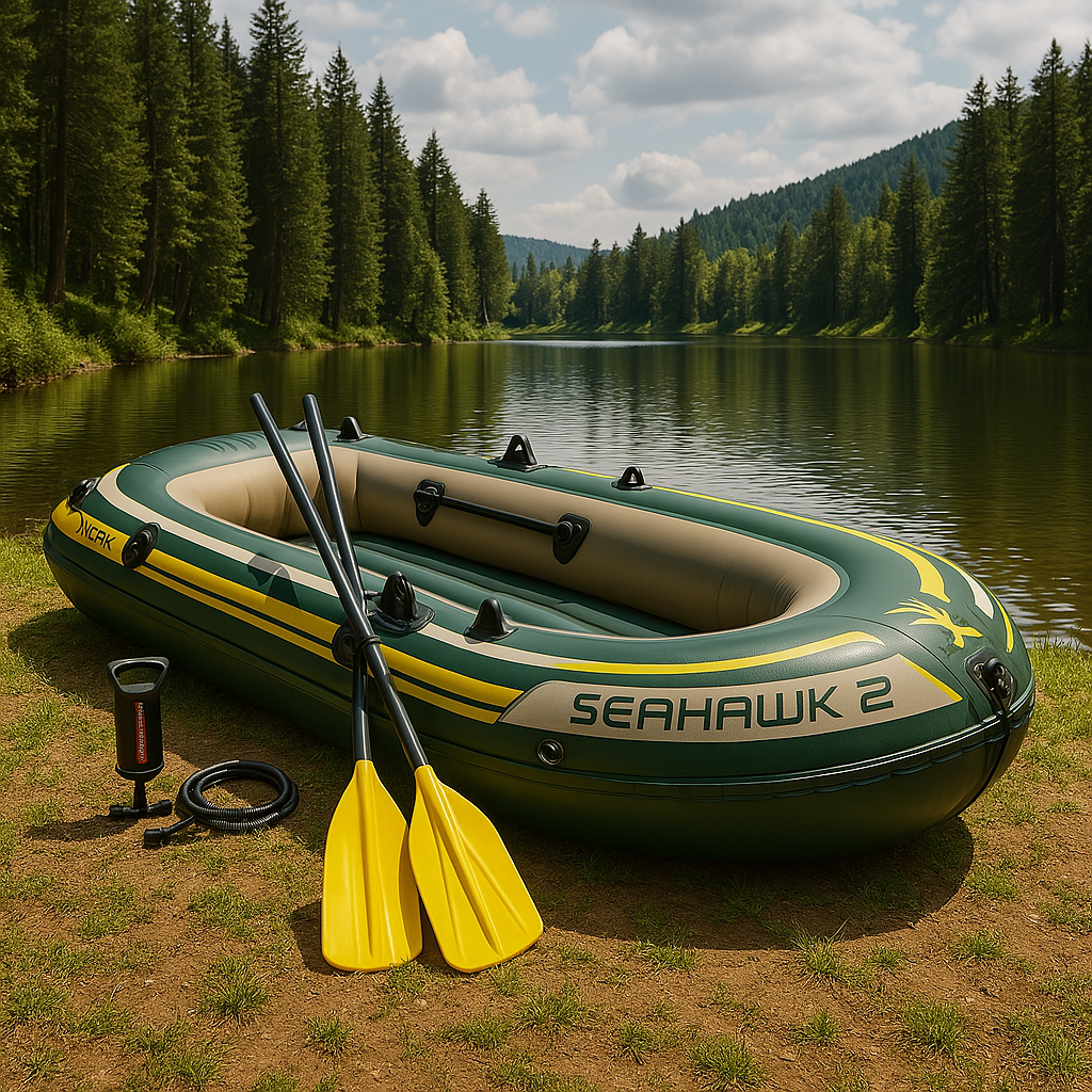 Intex Човен 68347 NP (2) Seahawk 2 Set, (68346/човна, 59623/весла, 68612/насос) в коробці