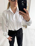 Жіноча класична сорочка софт на кнопках, фото 5
