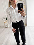 Жіноча класична сорочка софт на кнопках, фото 7