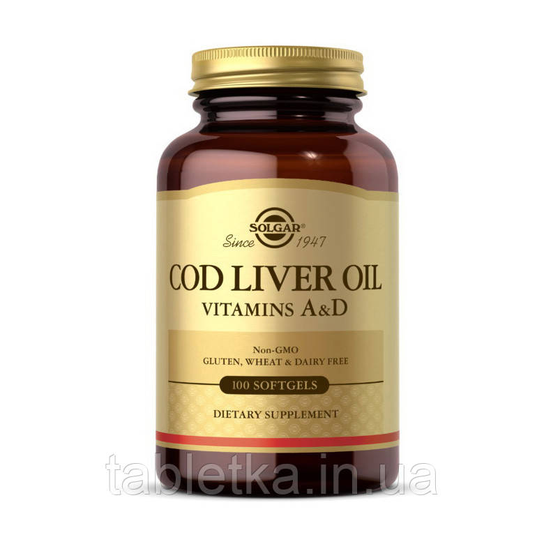 COD Liver Oil Vitamins A & D (100 softgels)