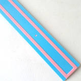 Канцелярська лінійка 30 см, пластикова з силіконовою вставкою, фото 4