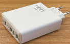 Адаптер від мережі 220 V на 4 USB і 2 Type-C зі швидким заряджанням 65 W AR-PD08
