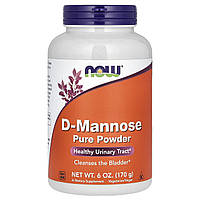 D-манноза, D-Mannose, Now Foods, чистий порошок, 170 г