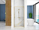 Душові двері REA RAPID SWING 90 BRUSHED GOLD, фото 4