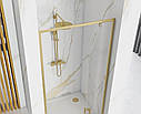 Душові двері REA RAPID SWING 90 BRUSHED GOLD, фото 5