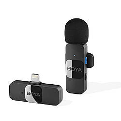 Мікрофон бездротовий петличний BOYA BY-V1 (Lightning) black