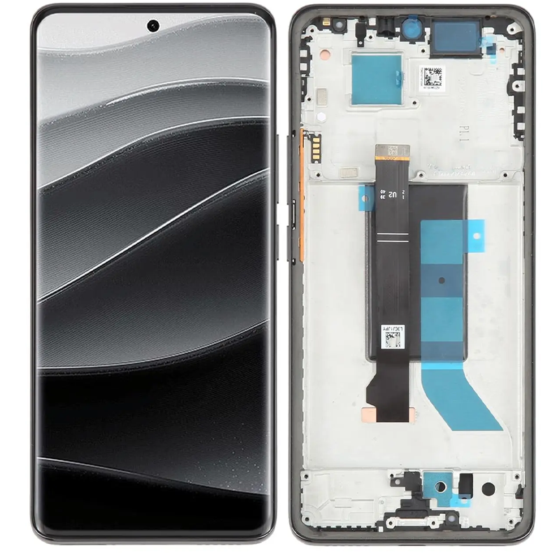 Дисплей Xiaomi Redmi Note 14 Pro 5G у зборі із сенсором і рамкою Midnight Black OLED