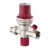 Клапан підживлювальний з виходом для підключення манометра Koer KR.1259 - 1/2" (KR5635)