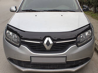 Дефлектор капоту (EuroCap) для Renault Logan II 2013-2022 рр від VLF комп.