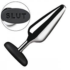 Анальний корок Master Series Butt Slut Metal & Silicone Butt Plug — Silver